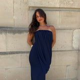 Victoire Dress in Navy
