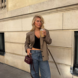 Ella Plaid Blazer
