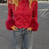 Amour Jacket in Red