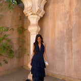 Manila Dress in Navy Blue