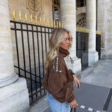 Sasha Studded Bomber Jacket