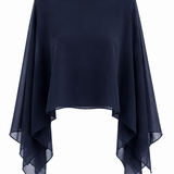Amélie Cape in Navy