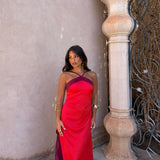 Oasis Dress in Red
