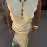 Medina Dress in Light Yellow