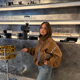 Sasha Studded Bomber Jacket