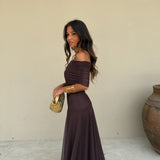 Toledo Dress in Brown