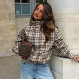 Capucine Plaid Bomber