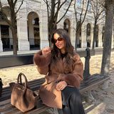 Caramel Coat with Fur