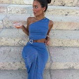 Nera Dress in Blue