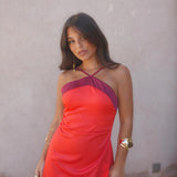 Oasis Dress in Red