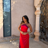 Oasis Dress in Red