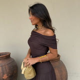 Toledo Dress in Brown