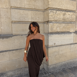 Victoire Dress in Brown