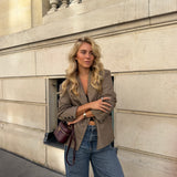 Ella Plaid Blazer