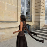 Palais Dress in Brown
