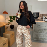 Bambi Print Balloon Pants