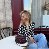 Soléne Sweater in Polka Dot