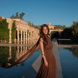 Paloma Dress in Brown