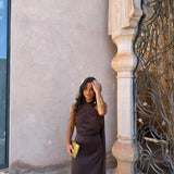 Triana Dress in Brown