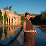 Paloma Dress in Brown