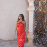 Oasis Dress in Red