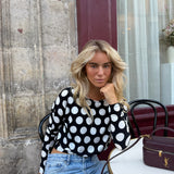 Soléne Sweater in Polka Dot