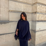 Amélie Cape in Navy