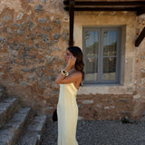 Riviera Dress in Light Yellow