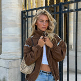 Sasha Studded Bomber Jacket