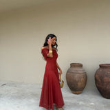 Toledo Dress in Terracota