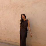 Medina Dress in Brown