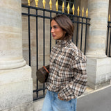 Capucine Plaid Bomber