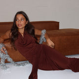 Hailey Dress in Brown