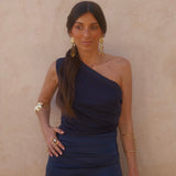 Amira Dress in Navy Blue