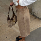 Valentine Suede Bermudas