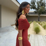 Toledo Dress in Terracota