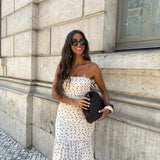 Polka Dot Dress in White