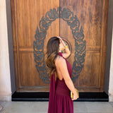 Paloma Dress in Burgundy - Shipping/Envio from 12/09 to 19/09