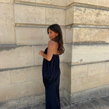 Victoire Dress in Navy