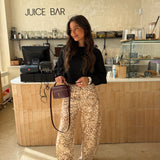 Bambi Print Balloon Pants