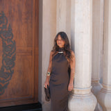 Safira Dress in Brown