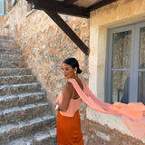 Joanna Dress In Orange