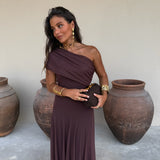 Toledo Dress in Brown