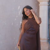 Triana Dress in Brown