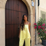 Satin Set in Yellow