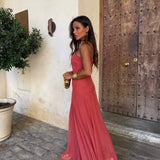 Toledo Dress in Light Terracota
