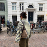 Cleo Cardigan in Grey and Yellow