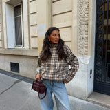Capucine Plaid Bomber