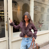 Aurore Fur Cardigan