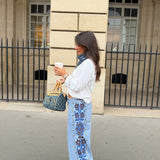 Loulou Embroidered Jeans - Shipping/Envio from 07/12 to 11/12